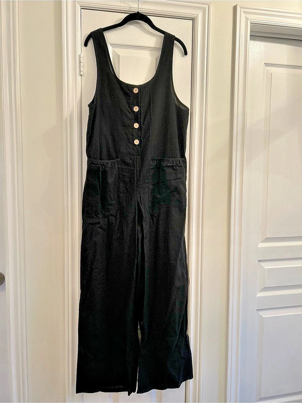 Black Wide Leg Jumpsuit Size Medium Like New